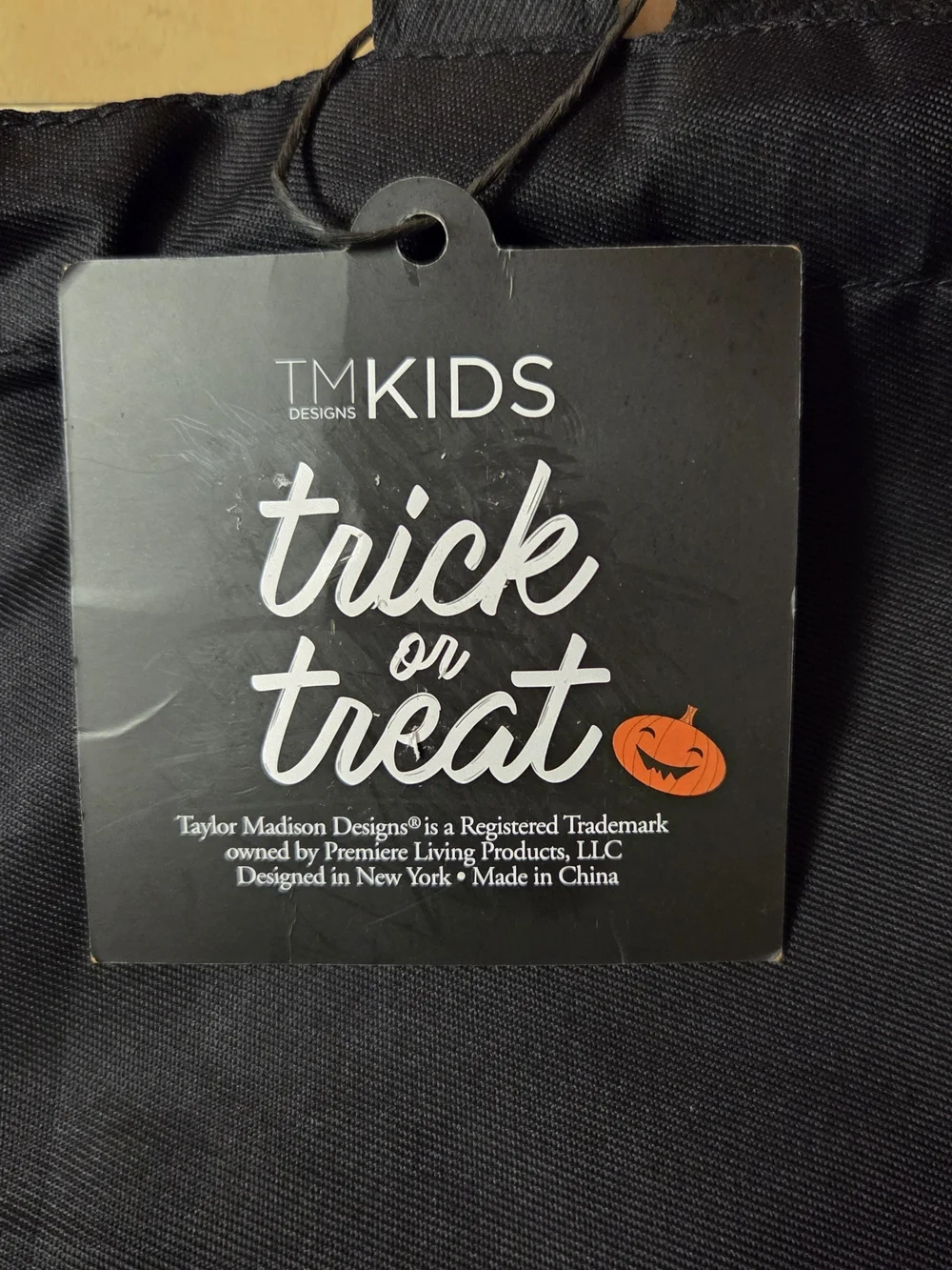 Taylor Madison Kids Reversible Black Cat Halloween Trick-or-Treat Bag. #0300
